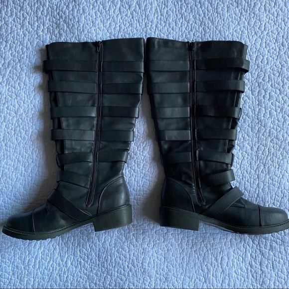 Torrid Multi-Strap Wide Fit Boots - Picture 3 of 7
